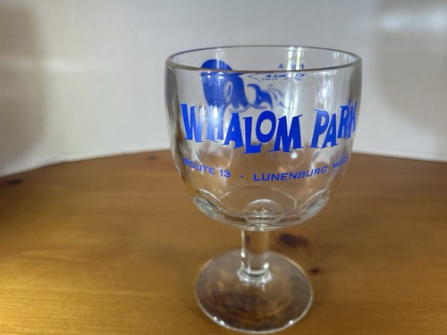 Vintage Whalom Park Glass Cup Lunenberg MA Route 13