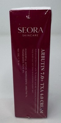 SEORA Skincare Arbutin 7.0% TXA 4.0% Daily Use Face Cream 1.76 oz