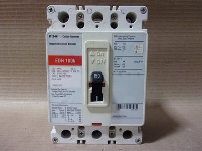 CUTLER HAMMER EATON EDH EDH3150 3 POLE 150 AMP 240V 100kA CIRCUIT BREAKER