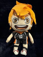 Haikyu  SHOYO HINATA 10 PLUSH 9  Orange Black Stuffed Doll Crunchyroll NWT NEW