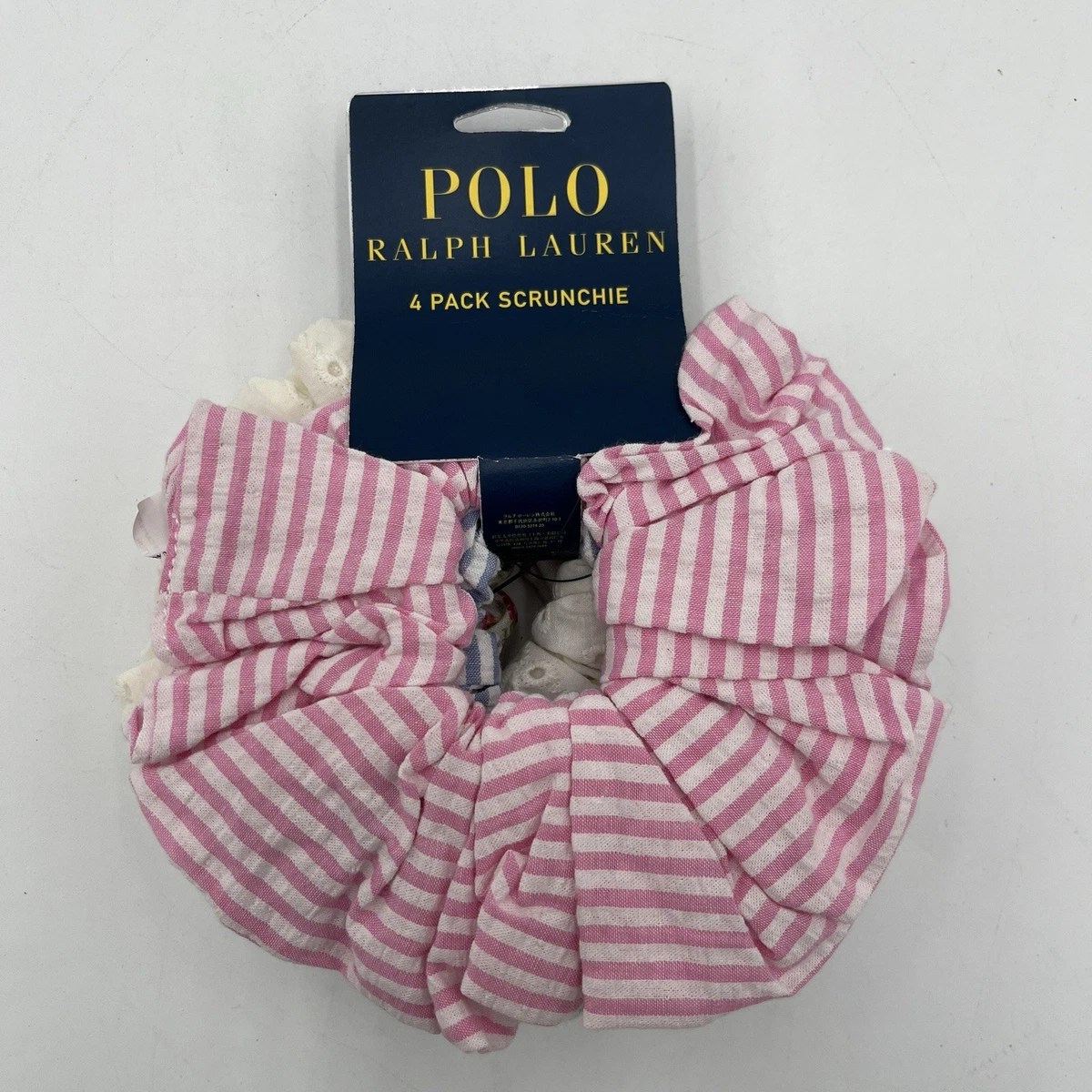 BRAND NEW!! Polo Ralph Lauren 4-Pack Scrunchie‎ Pink, Blue, White, Flowers Ralph Lauren main image 2