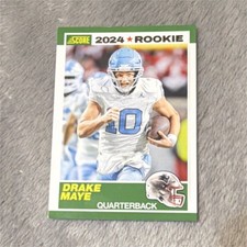 2024 Panini Score - Drake Maye Rookie #3 North Carolina Tar Heels Patriots