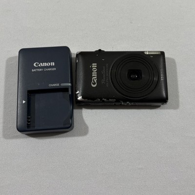 Canon PowerShot ELPH 300 HS Point Shoot Digital Camera Battery Charger Tested