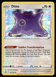 Ditto 107/159 Crown Zenith Holo Rare