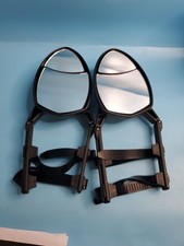 2 Qty Universal Clamp-on Towing Mirrors Dual View 2 Quantity