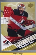 2021 Team Canada Juniors Prospectus Momentous Benjamin Gaudreau #PM-10 READ 3a3