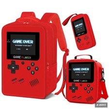 School Backpack for Boys,3pcs Gamer Boys Backpack with Lunch Box Set for Kids Ch