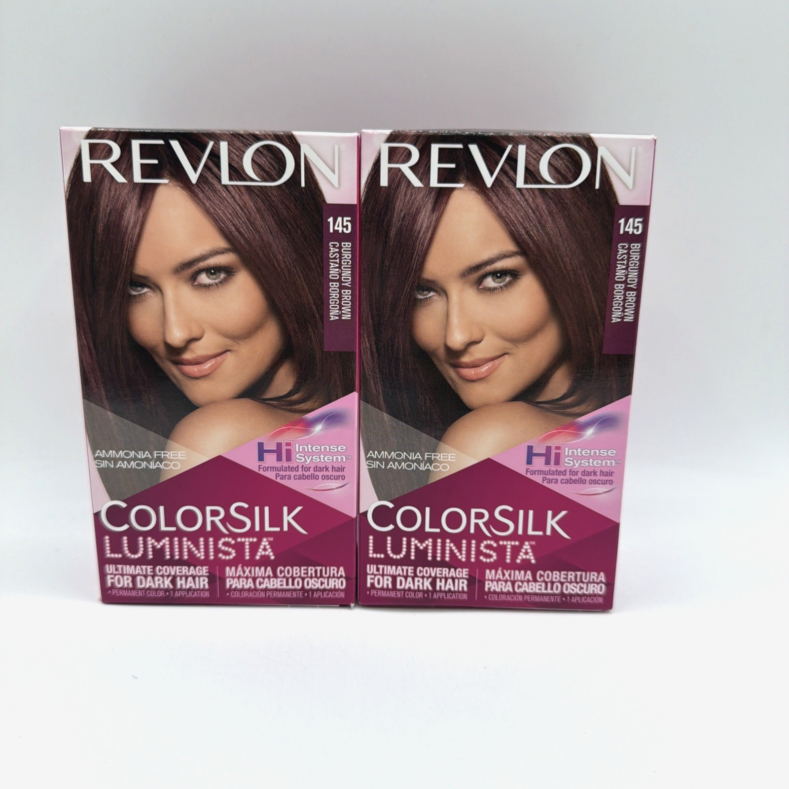 Silk Luminista Hair Color 145 Burgundy Brown 2 Pack