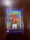 2024 Panini Donruss Optic - Rated Rookie Jayden Daniels #248 Blue Hyper Prizm RC