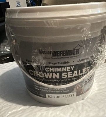 Chimney Crown Sealer - Brushable Sealant Fixes Cracked Chimney Tops & Prevents C