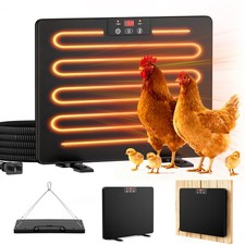 Smart Chicken Coop Heater, 200W Chicken Heater with Adjustable Temperature  ...