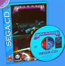 TESTED Game SEGA CD Disc MICROCOSM Psygnosis FMV Shmup in Blue Case WORKING!
