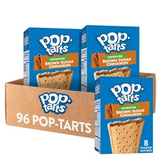 Pop-Tarts Toaster Pastries, Breakfast Food and Kids Snacks, Unfrosted Brown Suga