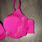 Victorias Secret Neon Pink Lace Bing Push Up Bra Size 34B 🍌 — photo 3