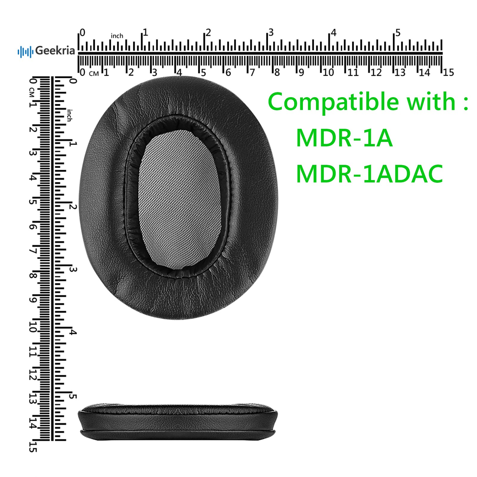 Proteomics Ruler Geekria Protein Leather Ear Pads for SONY MDR-1A Headphones (Black) | eBay