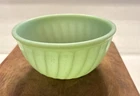 Vintage Jadite Fire King 6” Across Top Swirl Nesting Bowl USA Celadon MCM EUC