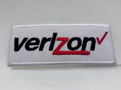 VERIZON NEW EMBROIDERED COMPANY IRON ON NAME PATCH TAG 1-3/4t X 4w