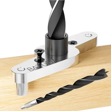 BATODA Dowel Jig Kit for Floating Shelf Bracket - 1/2 inch Drill Bit Included -