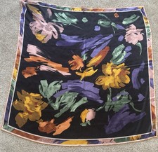 Italian 100 Seta Silk Square Scarf For Women 110 110 sm 43.3 43.3 inches