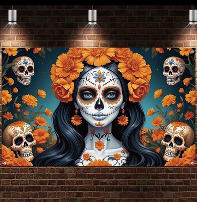 Cinco de Mayo Backdrop for Photography Day of The Dead
