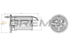 BREMSI Kraftstofffilter passend für Alfa Romeo Stelvio 949_
