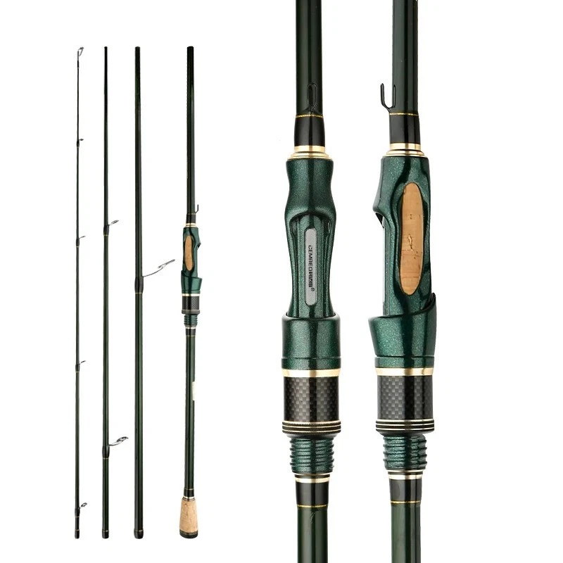 Spinning Casting Carbon Fishing Rod 4-5 Sections 1.8m/2.1m/2.4m Travel Rod
Opens in a new window or