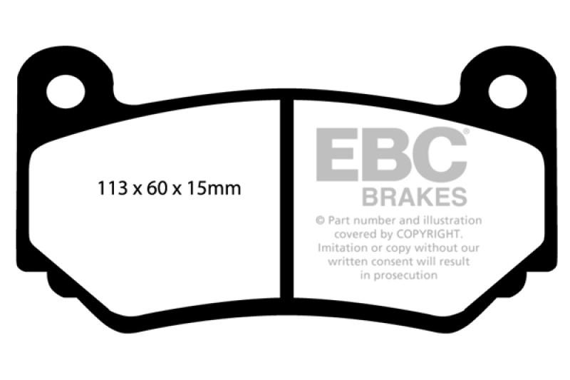 EBC DP41377R Yellowstuff Front Brake Pads * Fits 08-11 Lotus Exige 1.8