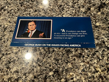 Original George Bush Campaign Flyer Brochure &ldquo;On The Issues Facing America&rdquo;