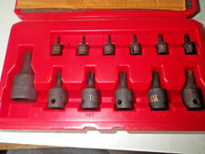 NAPA  PROFESSIONAL IMPACT TORX SOCKET SET EXTERNAL T10 thru T60 with case