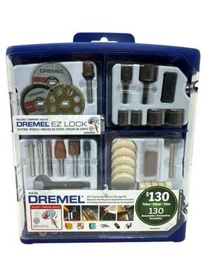 #ad Dremel 130 Piece All Purpose Accessory Kit 713 01 New $29.95