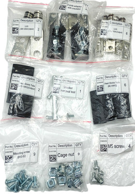 Panduit Lugs +Salipt Heat Shrink +Screws +Cage Nuts +Breaker Tool ELECTRICAL LOT