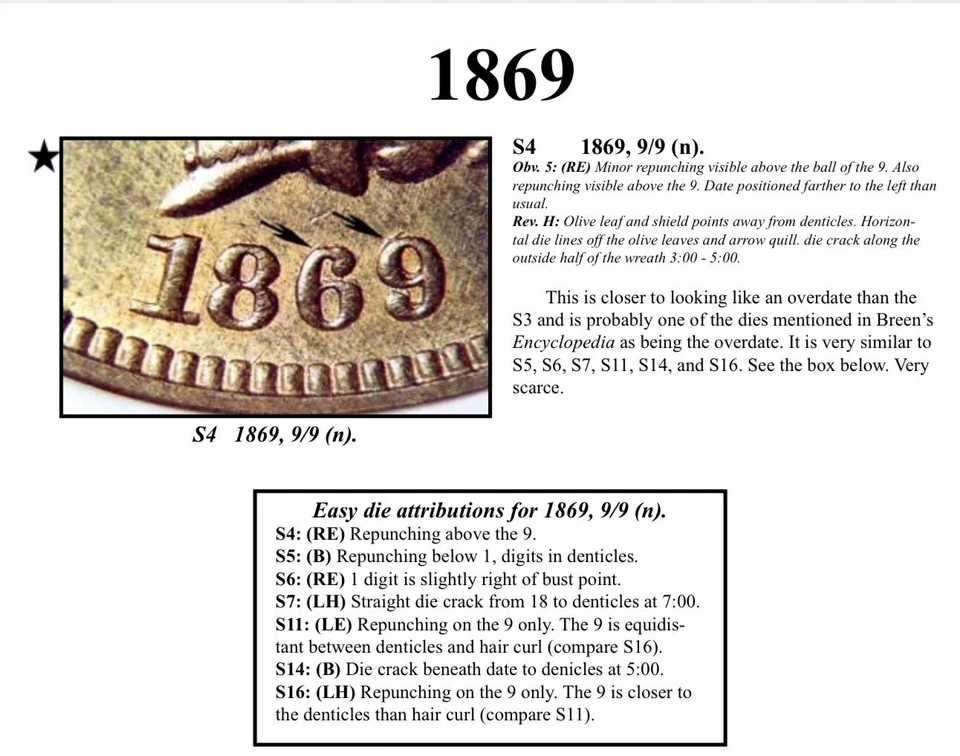 Centavo cabeza india 1869 - DETALLES MUY FINOS (AGUJERO) NIEVE-4 69/69 RPD (M655) Foto 4 de 4