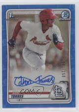 2020 Bowman Chrome Prospect Blue Refractor 81/150 Jhon Torres #CPA-JT Auto 04tw