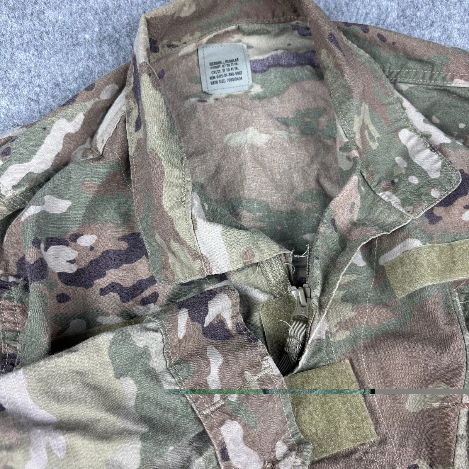 Army Combat Jacket Medium Regular Unisex Military Style FR Camo Utility Hunting