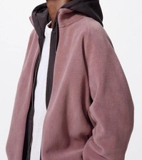 Brand New UNIQLO Fleece Full-Zip Purple Unisex Jacket SIZE L
