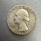 1939 S SILVER WASHINGTON QUARTER