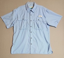 Magellan Outdoors Men's Fish Gear Shirt Size Large Moisture Wicking Button Down
