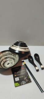 GlücksKompass Japanisches Ramen Schüssel Set aus Keramik groß: 20 cm Durchmess