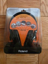 NEW Roland RH-5 Black Studio Monitor High Definition Hifi Audio Wired Headphones