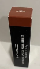 MAC LUSTREGLASS LIPSTICK - Full Size 0.1 oz NEW IN BOX - #563 OBVIOUSLY