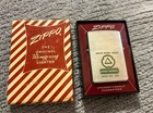 Vintage City Service Gas Oil Station Zippo  Dealer Lighter In Box Estate - NR