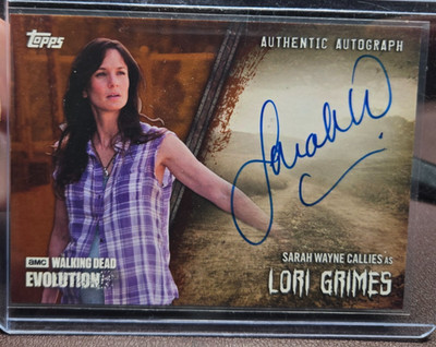 2017 Walking Dead Evolution Autograph A-SWC Sarah Wayne Callies/ Lori /99