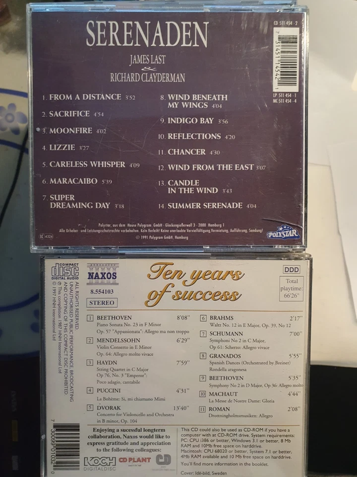 James Last + Richard Clayderman - Serenaden & Ten Years of Success (S24) - Bild 2 von 2