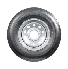 eCustomrim Radial Trailer Tire ST235/80R16 Load Range E 8 Lug 16" Silver Modu...