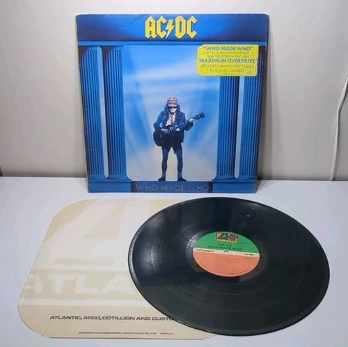✨VINTAGE✨ AC/DC Who Made Who 1986 Specialty Records 7 81650-1-E Vinyl LP