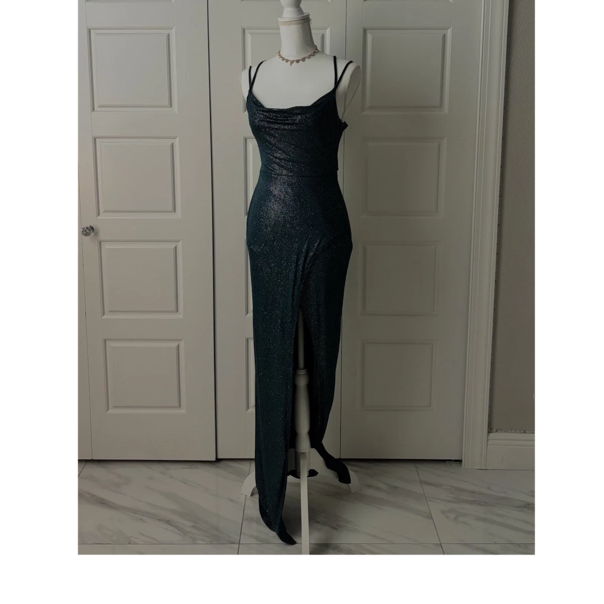 slim fit dress slacks SL Fashions 119435M Long Formal Ombre Evening Dress – The Dress Outlet main image 0