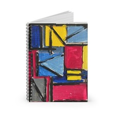 Colorful Abstract Spiral Notebook - Ruled Line for Creative Minds