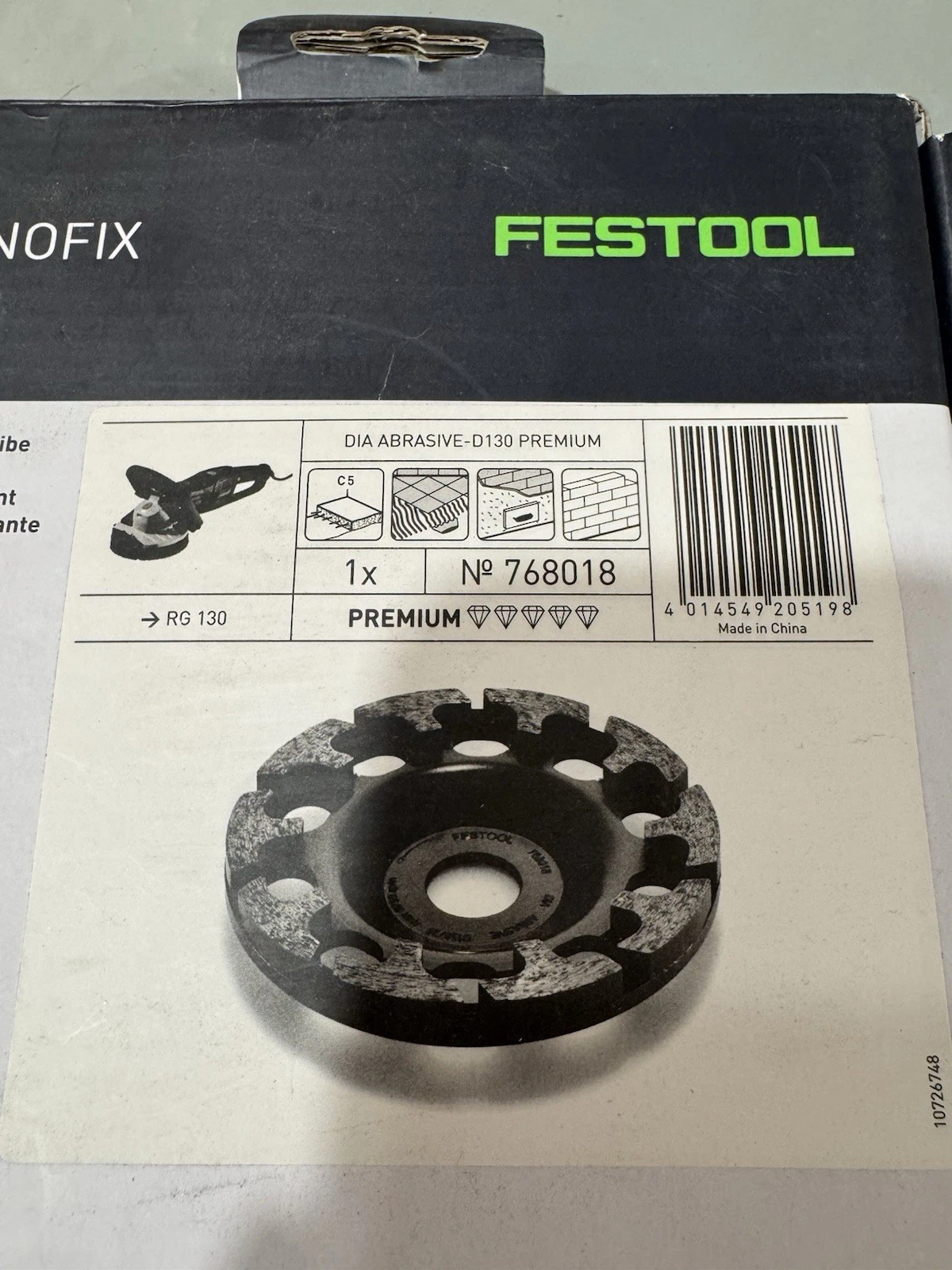 Festool 768018 Diamond Disc DIA ABRASIVE D130 Premium Brand New 2