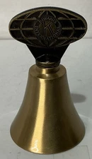 Kiwanis Club Vintage Circle K International Brass Bell 3" Tall