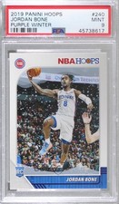 2019-20 Panini NBA Hoops Purple Winter Jordan Bone #240 PSA 9 MINT 00e8